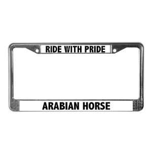 Ride With Pride Arabian Horse Pets License Plate Frame by 