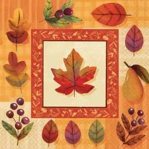  Watercolor Leaves Beverage Napkins 36ct Toys & Games