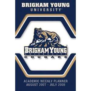 Brigham Young Cougars 2007 08 5 x 8 Academic Weekly Assignment Planner