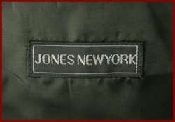 JONES NEW YORK MENS GREEN HOUNDSTOOTH DB SUIT 43 L 43L  