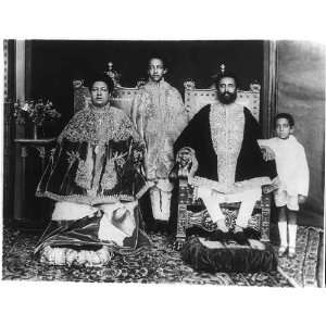  Ruling Family of Abyssinia,Ras Tafari,Empress Manen,Prince 