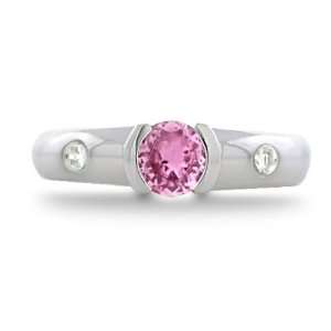  0.46 Ct 14k Round Sapphire Ring Jewelry