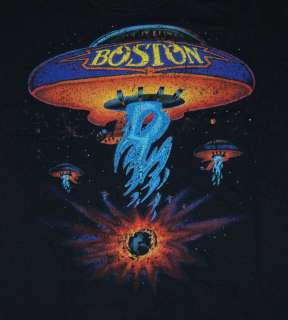 Boston Spaceship Album Cover Band Vintage Style T Shirt Tee  