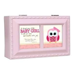  Baby Girl Cottage Garden Pink Petite Music Box Plays Jesus 