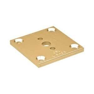  CRL Gold Anodized 2 x 2 Partition Post Base by CR Laurence 
