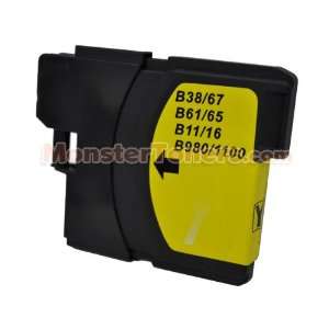  Brother LC61Y Remanufactured Yellow Ink Cartridge   LC61 Series 