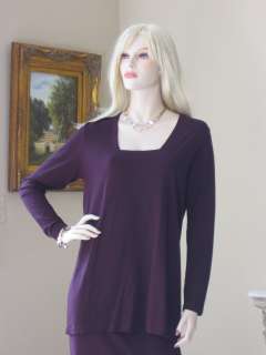 LILITH FRANCE WINE 2pc Pencil SKIRT & TUNIC TOP SET M  