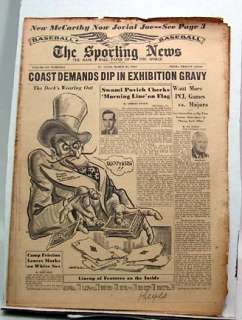 Mar 30,1949 SPORTING NEWS Satchel Paige/Easter/McCarthy  