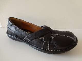 Born Flats Black Leather Comfort Walking Womens Shoes Size 36 / 7 