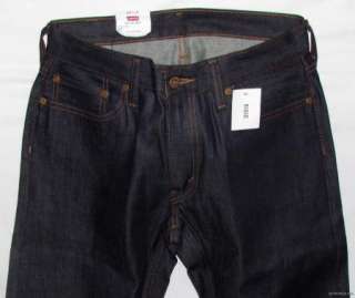 Levis Premium Rigid Redline Selvedge 514 Slim Straight Jeans 34 x 34 
