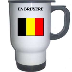  Belgium   LA BRUYERE White Stainless Steel Mug 