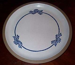 Set (4) Midwinter Stoneware BLUE PRINT PATTERN Dinner Plates JAPAN 