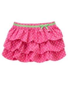 Gymboree Bright Tulip Leap Frog Top & Tiered Dot Skirt New Girls 2T 3T 