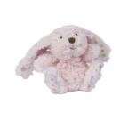Maison Chic Traditional Baby Girl Pink Fur Satin Polka Dot Plush Bunny 