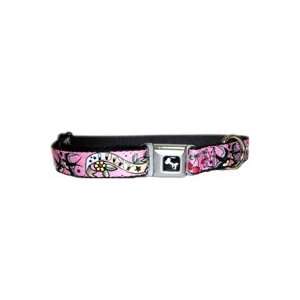 Buckle Down Adjustable Collar 11to17 inch Lucky Pink