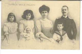 You are bidding on a vintage postcard of Famiglia Reale Italiana. It 