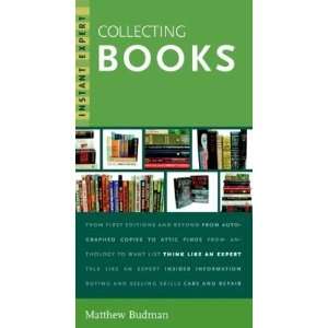    Instant Expert Collecting Books [Paperback] Matthew Budman Books