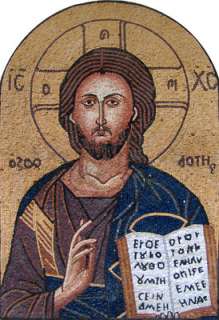 Jesus Icon Marble Mosaic Art Tile Stone Mural  