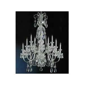   Light Chandelier Polished Chrome With Clear Swar