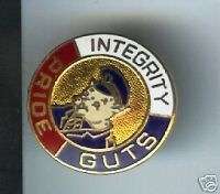 PIG Police mini badge PRIDE Integrity GUTS  