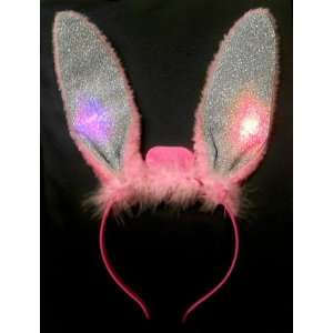  Flashing and Glittering Bunny Ears Headband Toys & Games