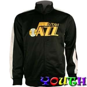  Utah Jazz Hardwood Classic Youth Track Jacket (Black 