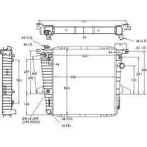  Modine 1824 Radiator Automotive