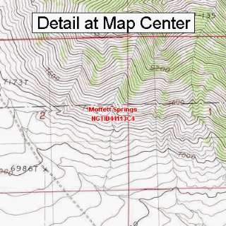  USGS Topographic Quadrangle Map   Moffett Springs, Idaho 