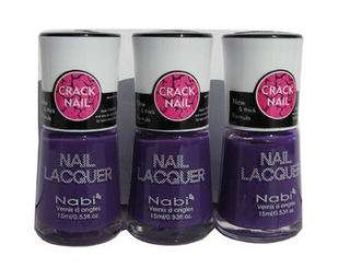 Lot of 3 Nabi Crack Crackle Shatter Nail Polish 60 different colors 