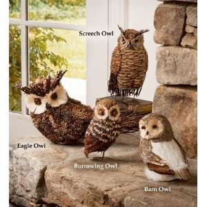  All Natural Burrowing Owl Decorative Accent