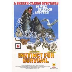  Instinct for Survival (1974) 27 x 40 Movie Poster Style A 