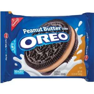 Oreo Peanut Butter Crème Cookie , 15.25 oz  Grocery 