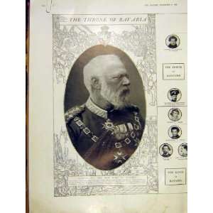  Throne Bavaria Ludwig Iii King Portrait Brunswick 1913 