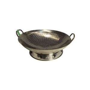 The Wok Shops 14 Carbon Steel Hand Hammered with Two Sturdy Metal 