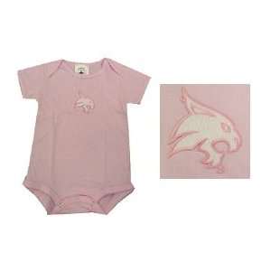   Infant/ Romper/ Picot/ Texas State Supercat/ Pink