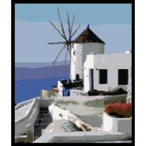  Greek Windmill Counted Cross Stitch Kit 