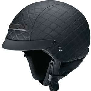  Z1R Nomad DOT Half Motorcycle Helmet Diamond Quilted Black 