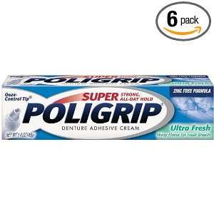  Super Poligrip Ultra Fresh, 1.4 Ounce Packages (Pack of 6 