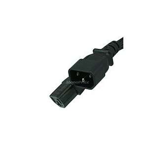   Cord Cable w/ 3 conductor PC/Mon (C13/C14)   10ft (Black) Electronics