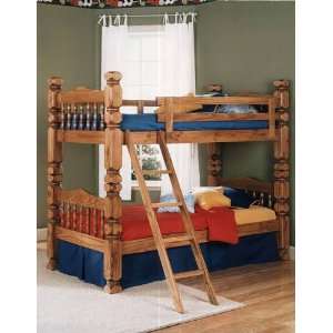  Solid Pine 5 Inch Poster Bunk Bed