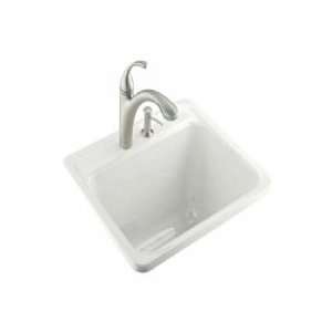   Self Rimming Sink W/ Two hole Faucet Drilling K 6663 2 FF Sea Salt