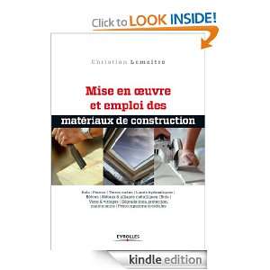 Mise en oeuvre et emploi des matériaux de construction (French 