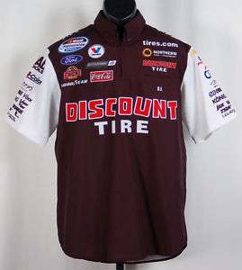 David Ragan Discount Tire Race Used Pit Crew Shirt v1 L  