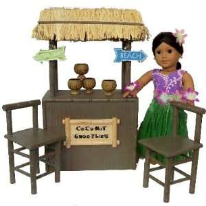  Shaved Ice Coconut Smoothie Stand for American Girl 18 