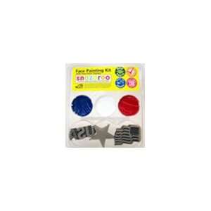  Snazaroo 4th of July Stamp Face Painting Kit Star, Flag 