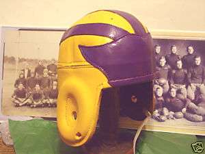 1938 LSU styl Hi Peak Leather Football Helmet old color  