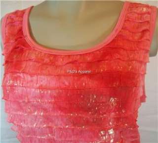 New Fashion Bug Womens Plus Size Clothing Pink Tank Top Shirt Blouse 