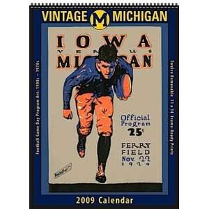   Wolverines 2009 Vintage Football Program Calendar