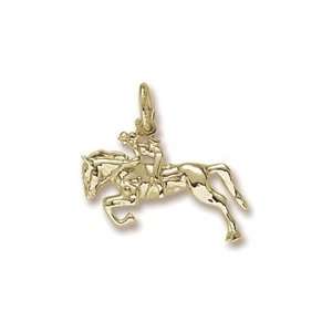    Rembrandt Charms Horse & Rider Charm, 10K Yellow Gold Jewelry