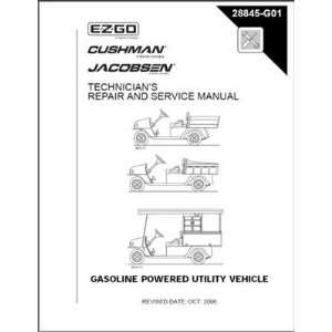   and Service Manual for Gas MPT, Industrial and Jacobsen Hauler. Refre